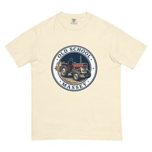 The Tractor Mugs Store Ivory / S Massey Ferguson 135 OLD SCHOOL MASSEY Engraving | Unisex Premium T-shirt Quality Farmers Merch