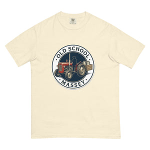 The Tractor Mugs Store Ivory / S Massey Ferguson 35X OLD SCHOOL MASSEY Engraving | Unisex Premium T-shirt Quality Farmers Merch