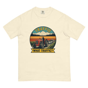 The Tractor Mugs Store Ivory / S Massey Ferguson 35X TRAFFIC WHAT TRAFFIC? Outdoor | Unisex Premium T-shirt Quality Farmers Merch