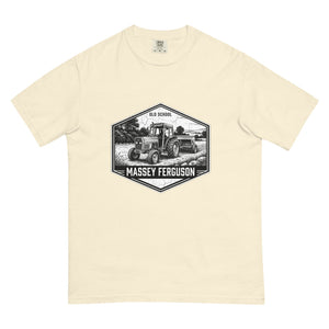 The Tractor Mugs Store Ivory / S Massey Ferguson 390T OLD SCHOOL MASSEY FERGUSON Moose | Unisex Premium T-shirt Quality Farmers Merch