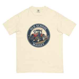 The Tractor Mugs Store Ivory / S Massey Ferguson 6480 OLD SCHOOL MASSEY Engraving | Unisex Premium T-shirt Quality Farmers Merch