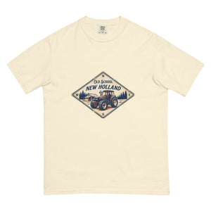 The Tractor Mugs Store Ivory / S New Holland TM 135 OLD SCHOOL NEW HOLLAND Heritage | Unisex Premium T-shirt Quality Farmers Merch