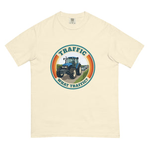 The Tractor Mugs Store Ivory / S New Holland TM 135 TRAFFIC WHAT TRAFFIC? Retro | Unisex Premium T-shirt Quality Farmers Merch