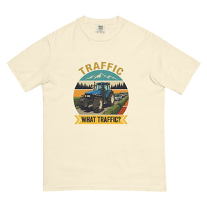 The Tractor Mugs Store Ivory / S New Holland TM 155 TRAFFIC WHAT TRAFFIC? Outdoor | Unisex Premium T-shirt Quality Farmers Merch