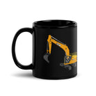 The Tractor Mugs Store JCB 370 LC | Black Glossy Mug Quality Farmers Merch