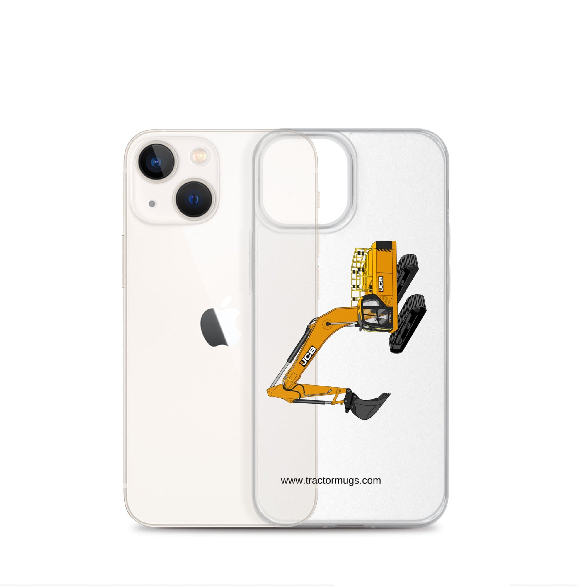 The Tractor Mugs Store JCB 370 LC | Clear Case for iPhone® Quality Farmers Merch