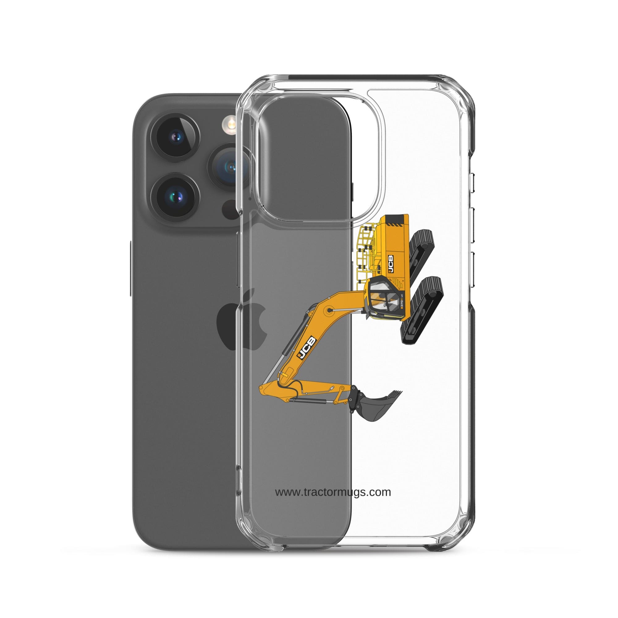 The Tractor Mugs Store JCB 370 LC | Clear Case for iPhone® Quality Farmers Merch