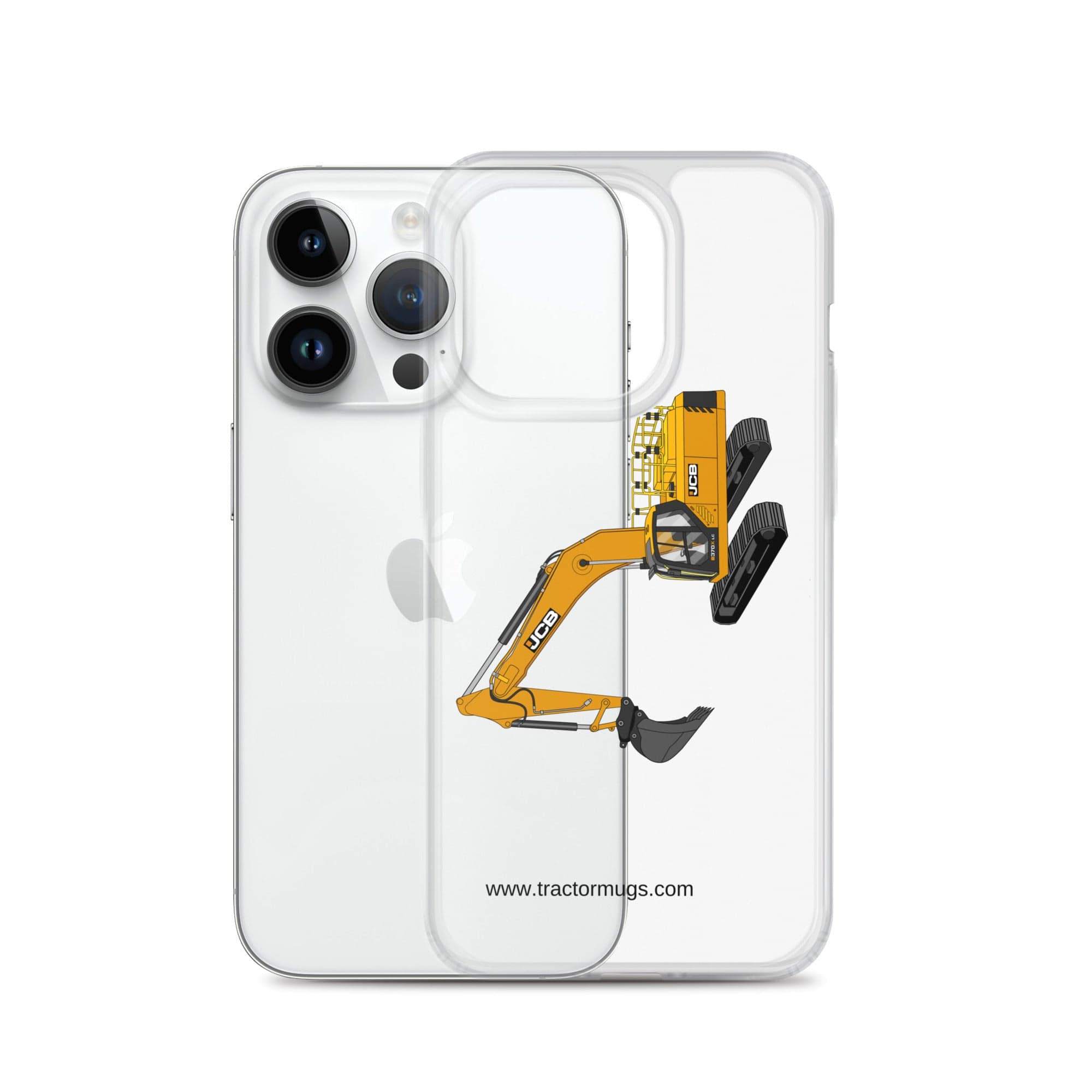The Tractor Mugs Store JCB 370 LC | Clear Case for iPhone® Quality Farmers Merch