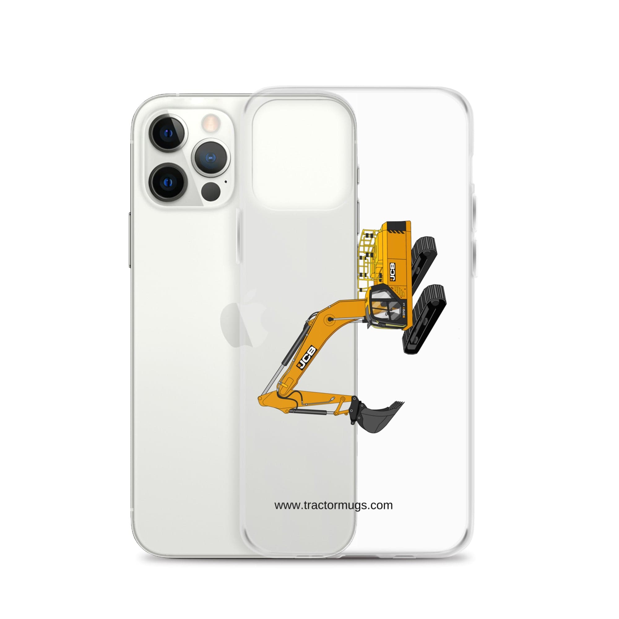 The Tractor Mugs Store JCB 370 LC | Clear Case for iPhone® Quality Farmers Merch