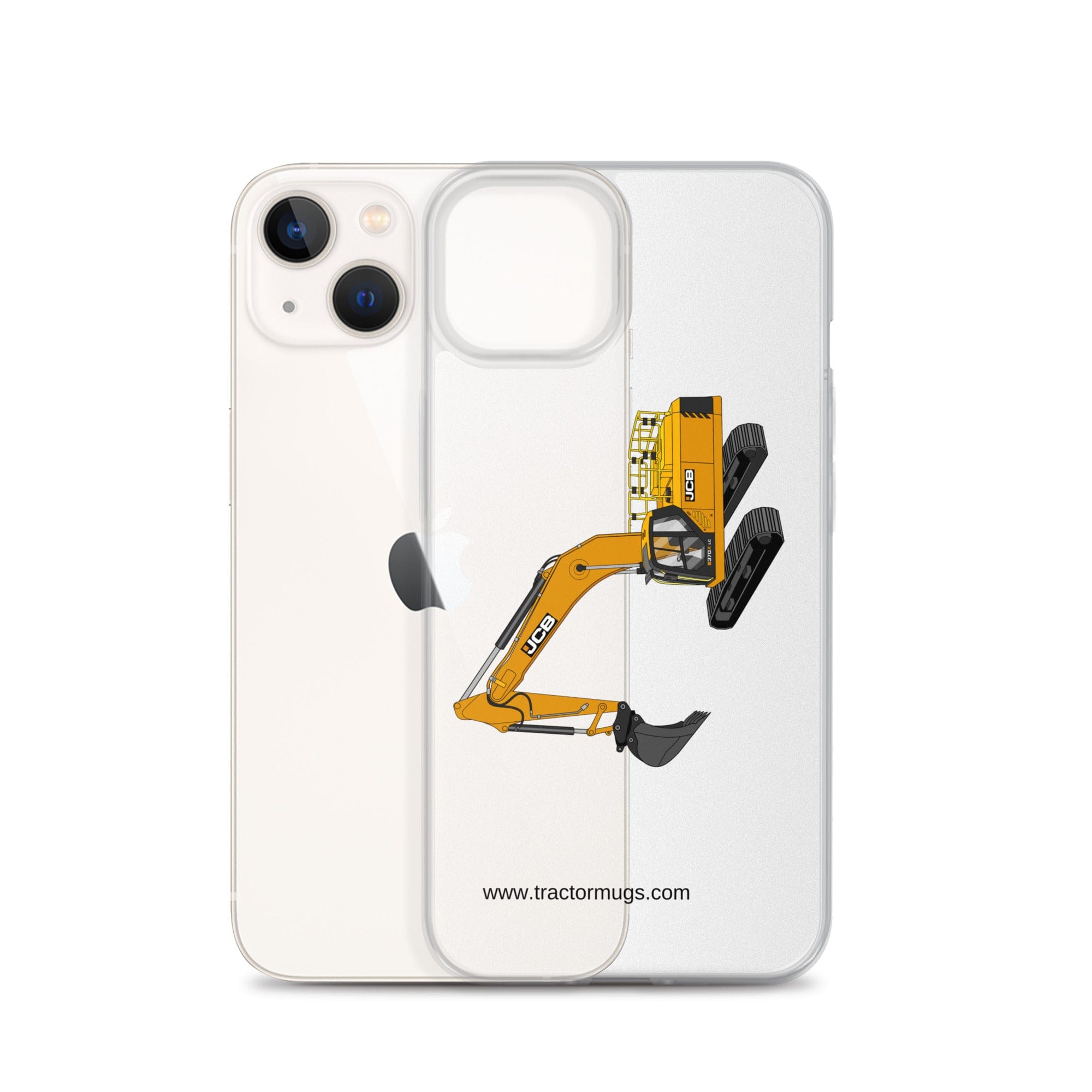 The Tractor Mugs Store JCB 370 LC | Clear Case for iPhone® Quality Farmers Merch