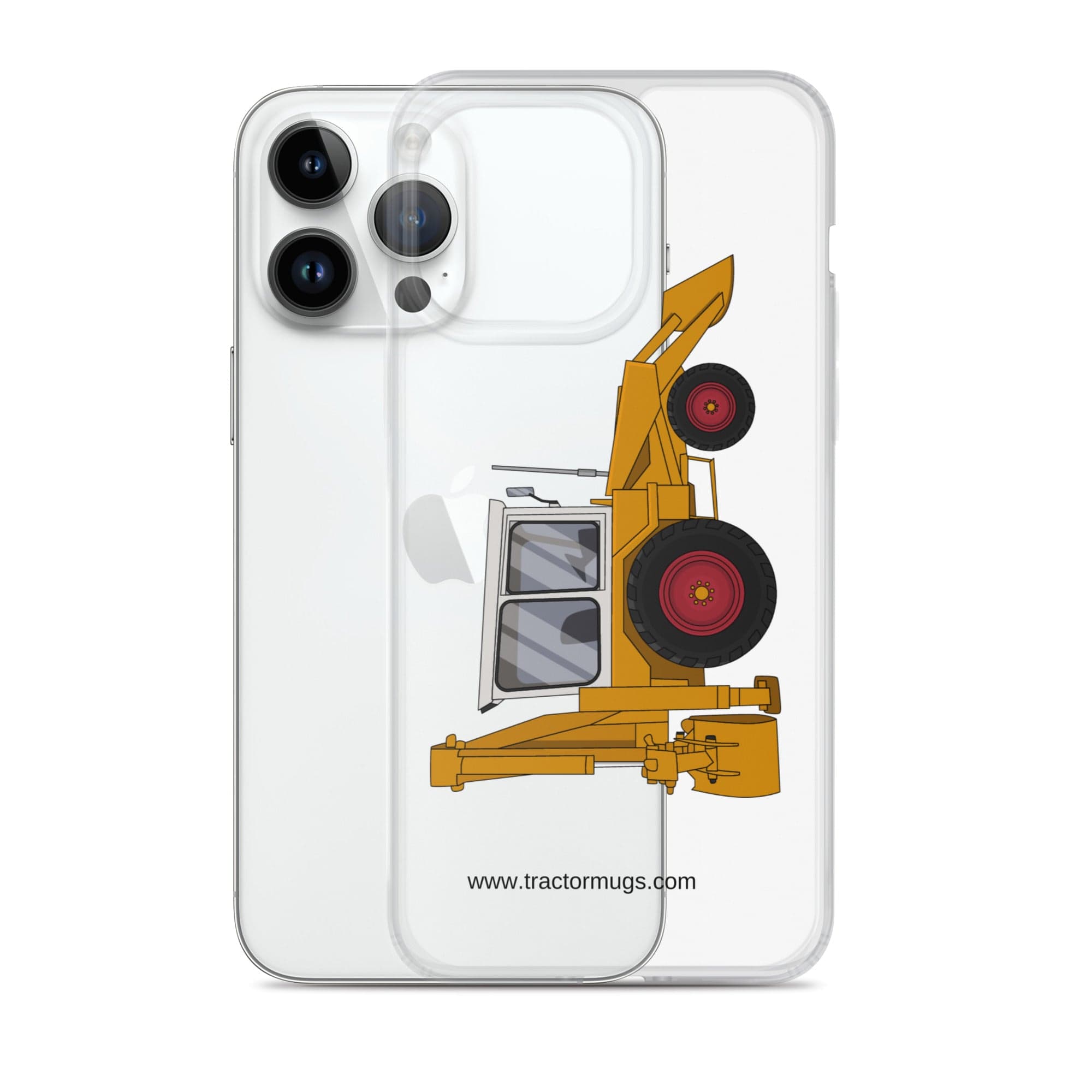 The Tractor Mugs Store JCB 3C (1975) | Clear Case for iPhone® Quality Farmers Merch