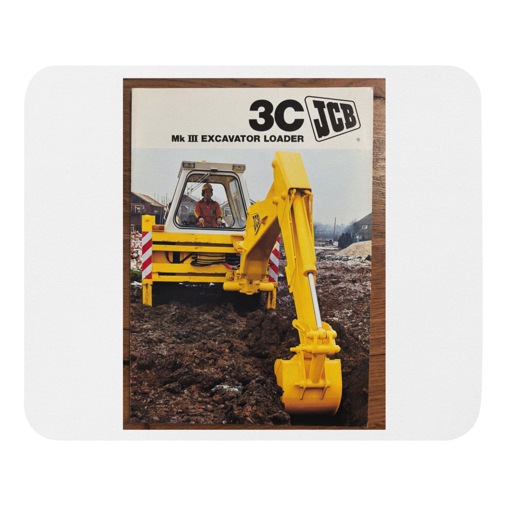 The Tractor Mugs Store JCB 3C II Advert | Mouse pad Quality Farmers Merch