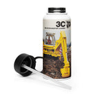 The Tractor Mugs Store JCB 3C II Advert | Stainless Steel Water Bottle Quality Farmers Merch