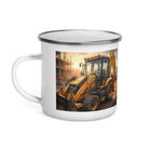 The Tractor Mugs Store JCB 3CX 2005 | Enamel Mug Quality Farmers Merch