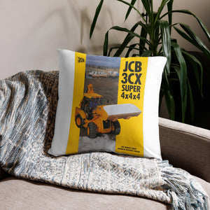 The Tractor Mugs Store JCB 3CX 4x4x4 Brochure | Pillow Case Quality Farmers Merch