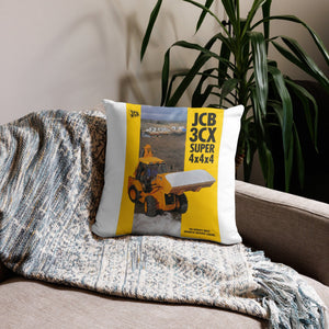 The Tractor Mugs Store JCB 3CX 4x4x4 Brochure | Pillow Case Quality Farmers Merch