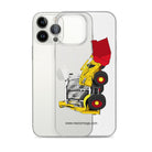 The Tractor Mugs Store JCB 3CX 70th Anniversary Edition | Clear Case for iPhone® Quality Farmers Merch
