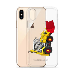 The Tractor Mugs Store JCB 3CX 70th Anniversary Edition | Clear Case for iPhone® Quality Farmers Merch