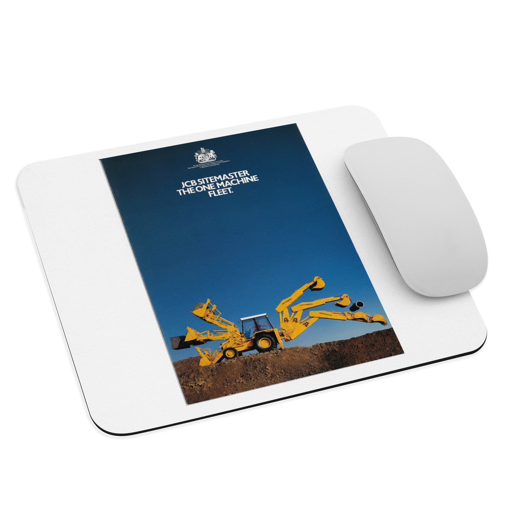 The Tractor Mugs Store JCB 3CX Sitemaster Advert (1988) | Mouse pad Quality Farmers Merch