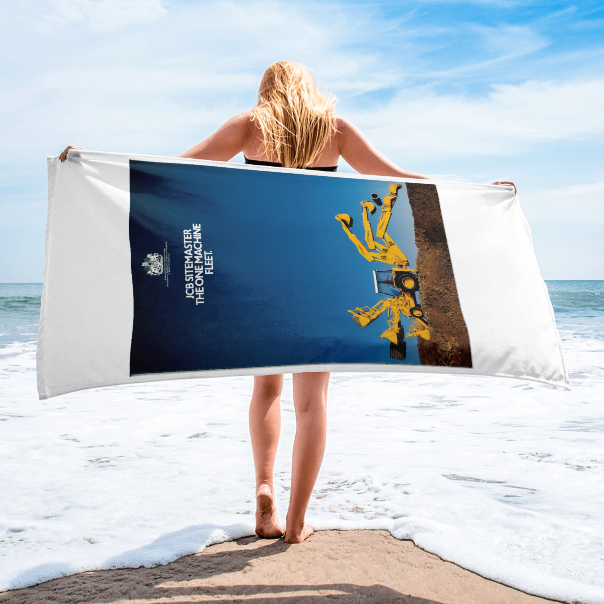 The Tractor Mugs Store JCB 3CX Sitemaster Advert (1988) | Super Soft Towel Quality Farmers Merch