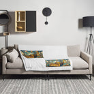 The Tractor Mugs Store JCB 3CX TURBO | Art Deco Throw Blanket Quality Farmers Merch