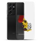 The Tractor Mugs Store JCB 3CX White Cabin 2WD | Clear Case for Samsung® Quality Farmers Merch