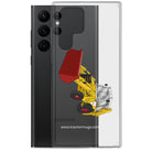 The Tractor Mugs Store JCB 3CX White Cabin 2WD | Clear Case for Samsung® Quality Farmers Merch