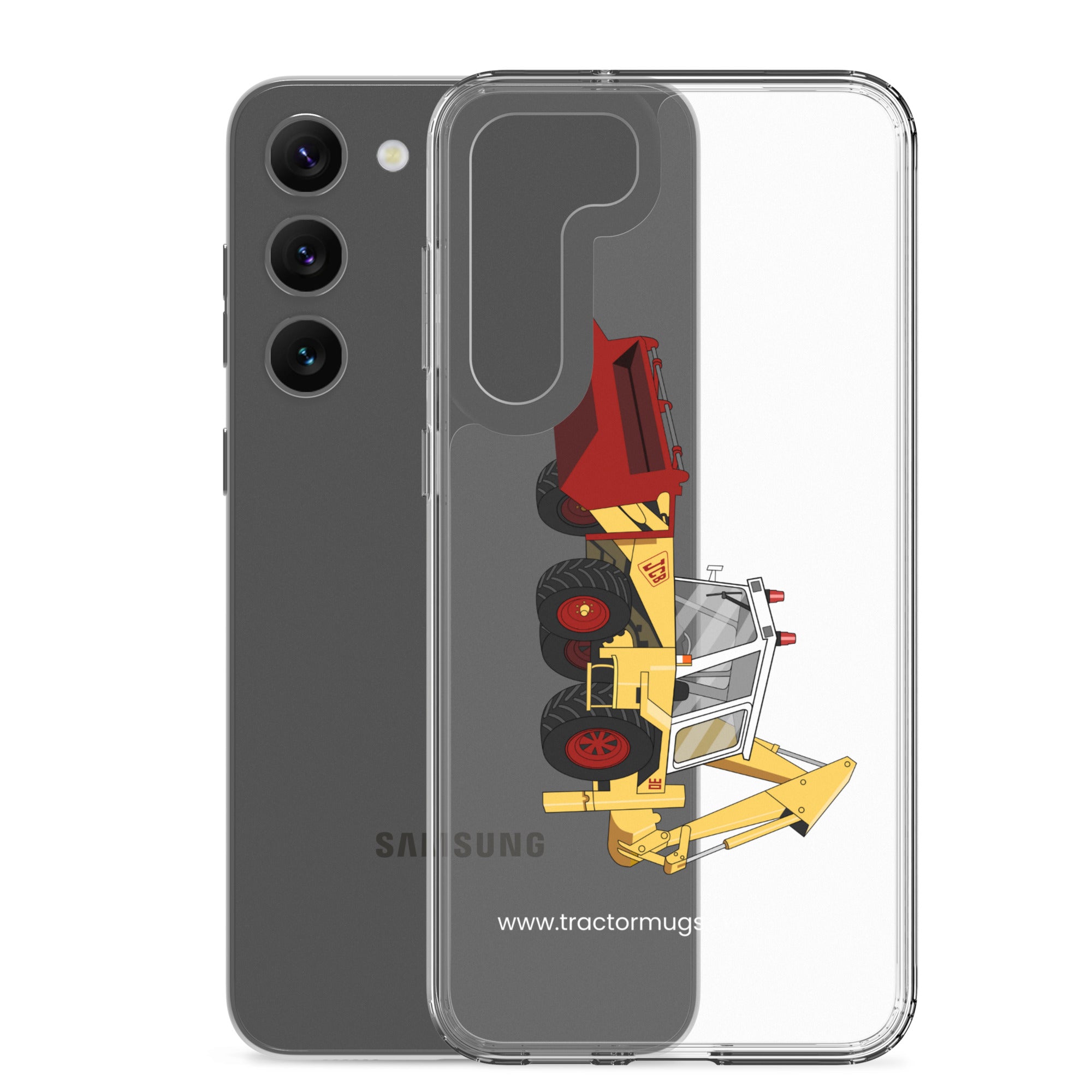 The Tractor Mugs Store JCB 3D (1975) | Clear Case for Samsung® Quality Farmers Merch