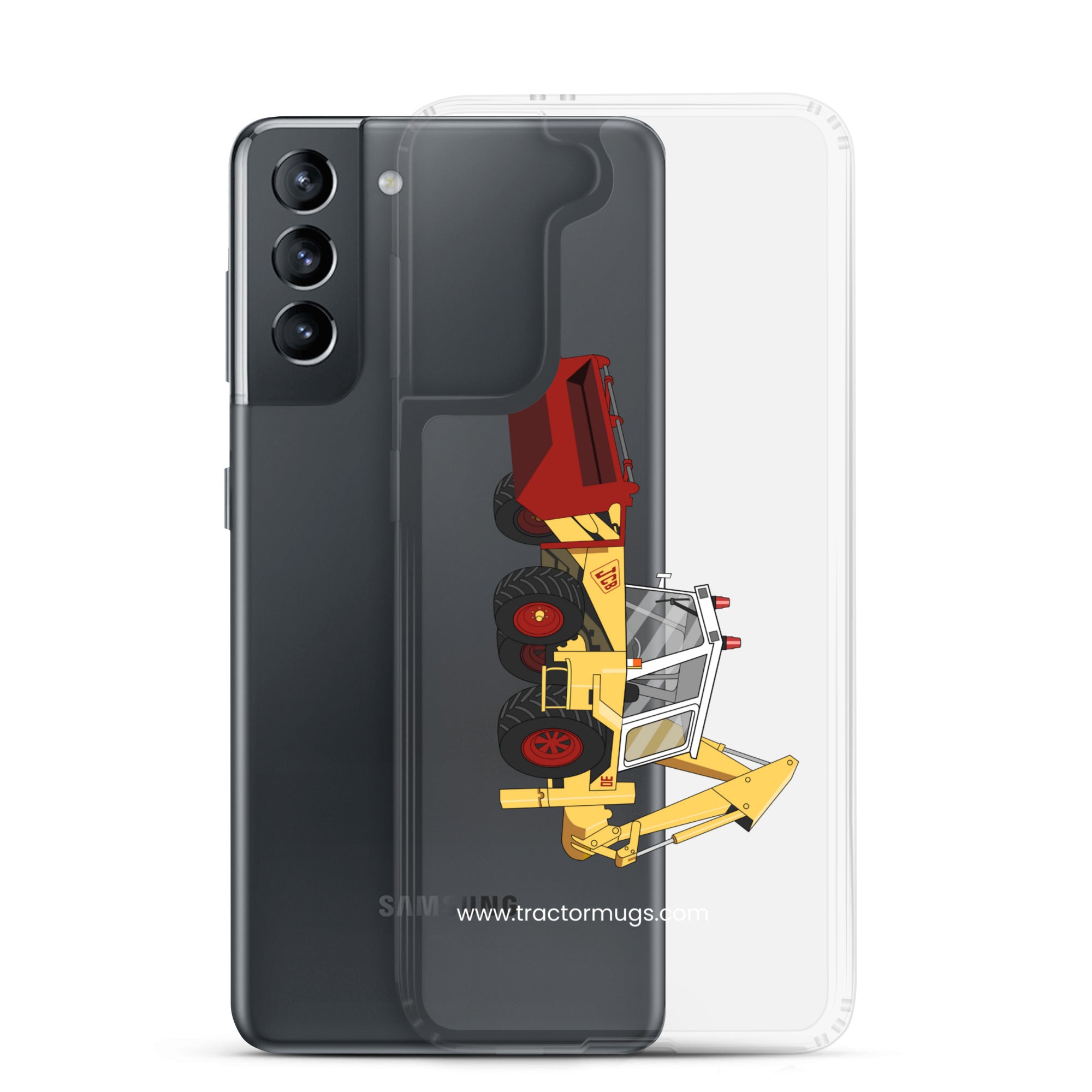 The Tractor Mugs Store JCB 3D (1975) | Clear Case for Samsung® Quality Farmers Merch