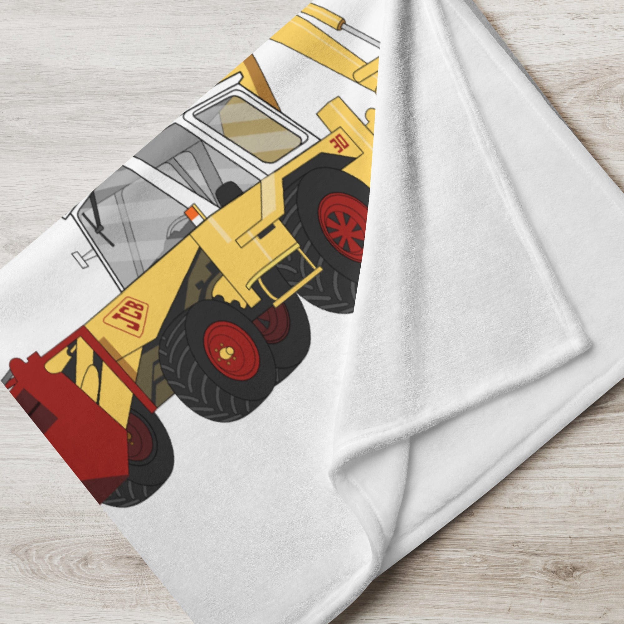 The Tractor Mugs Store JCB 3D | Throw Blanket Quality Farmers Merch