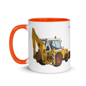 The Tractor Mugs Store JCB 3D Working | Mug with Colour Inside Quality Farmers Merch