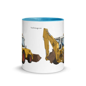 The Tractor Mugs Store JCB 3D Working | Mug with Colour Inside Quality Farmers Merch