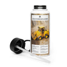 The Tractor Mugs Store JCB 415 Loader Advert | Stainless Steel Water Bottle Quality Farmers Merch
