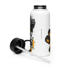 The Tractor Mugs Store JCB 435 S Farm Master Stainless steel water bottle with a straw lid Quality Farmers Merch