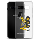 The Tractor Mugs Store JCB 5CX Backhoe | Clear Case for Samsung® Quality Farmers Merch