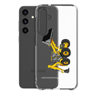 The Tractor Mugs Store JCB 5CX Backhoe | Clear Case for Samsung® Quality Farmers Merch