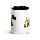 The Tractor Mugs Store JCB 5CX Backhoe | Mug with Color Inside Quality Farmers Merch