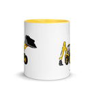 The Tractor Mugs Store JCB 5CX Backhoe | Mug with Color Inside Quality Farmers Merch