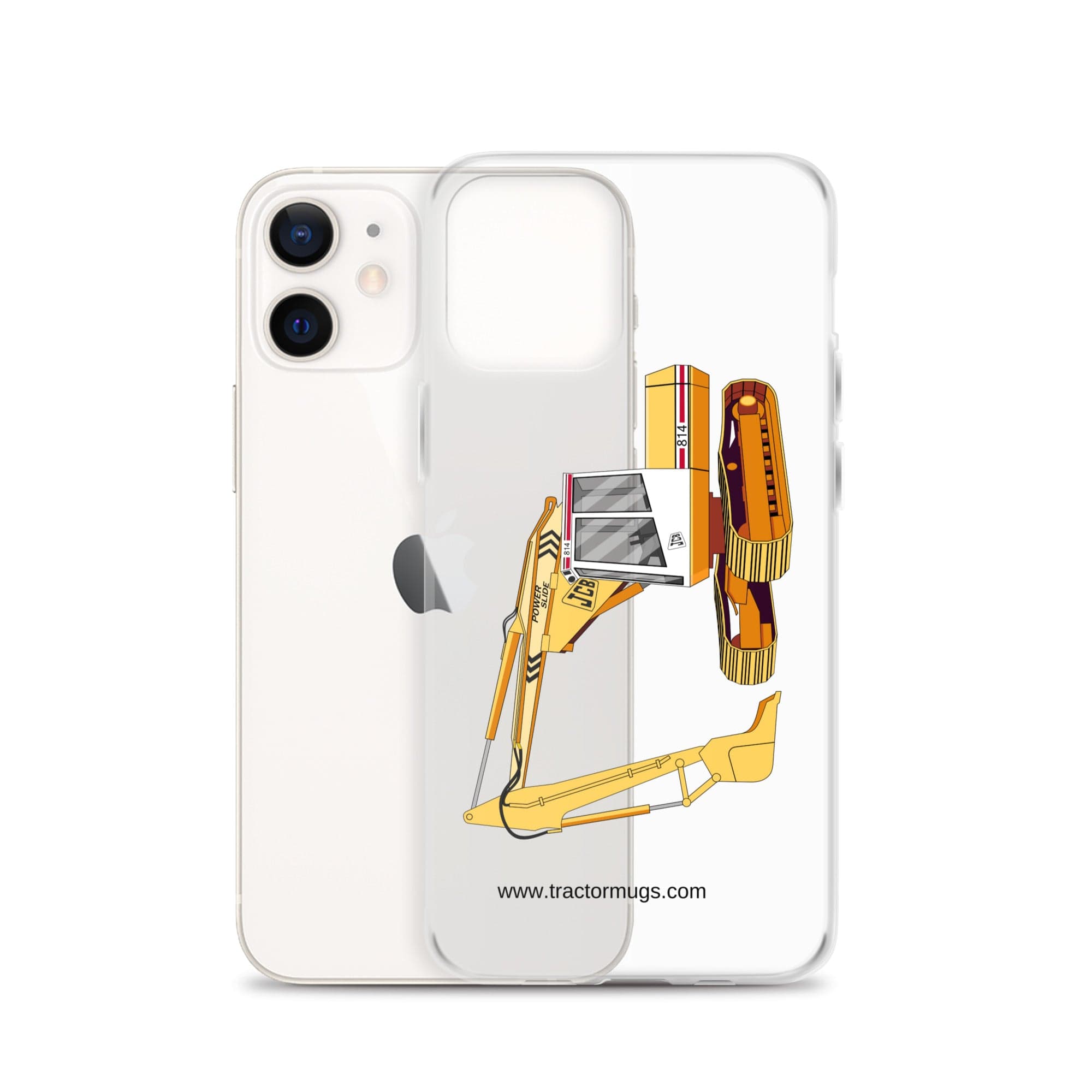 The Tractor Mugs Store JCB 814 Super | Clear Case for iPhone® Quality Farmers Merch