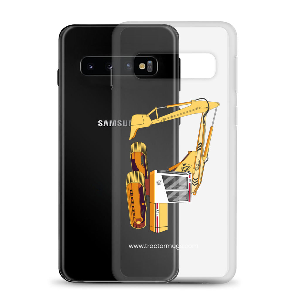 The Tractor Mugs Store JCB 814 Super | Clear Case for Samsung® Quality Farmers Merch