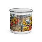 The Tractor Mugs Store JCB Dancing Diggers 80's | Enamel Mug Quality Farmers Merch