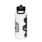 The Tractor Mugs Store JCB Fastrac 2170 | Stainless steel water bottle with a straw lid Quality Farmers Merch
