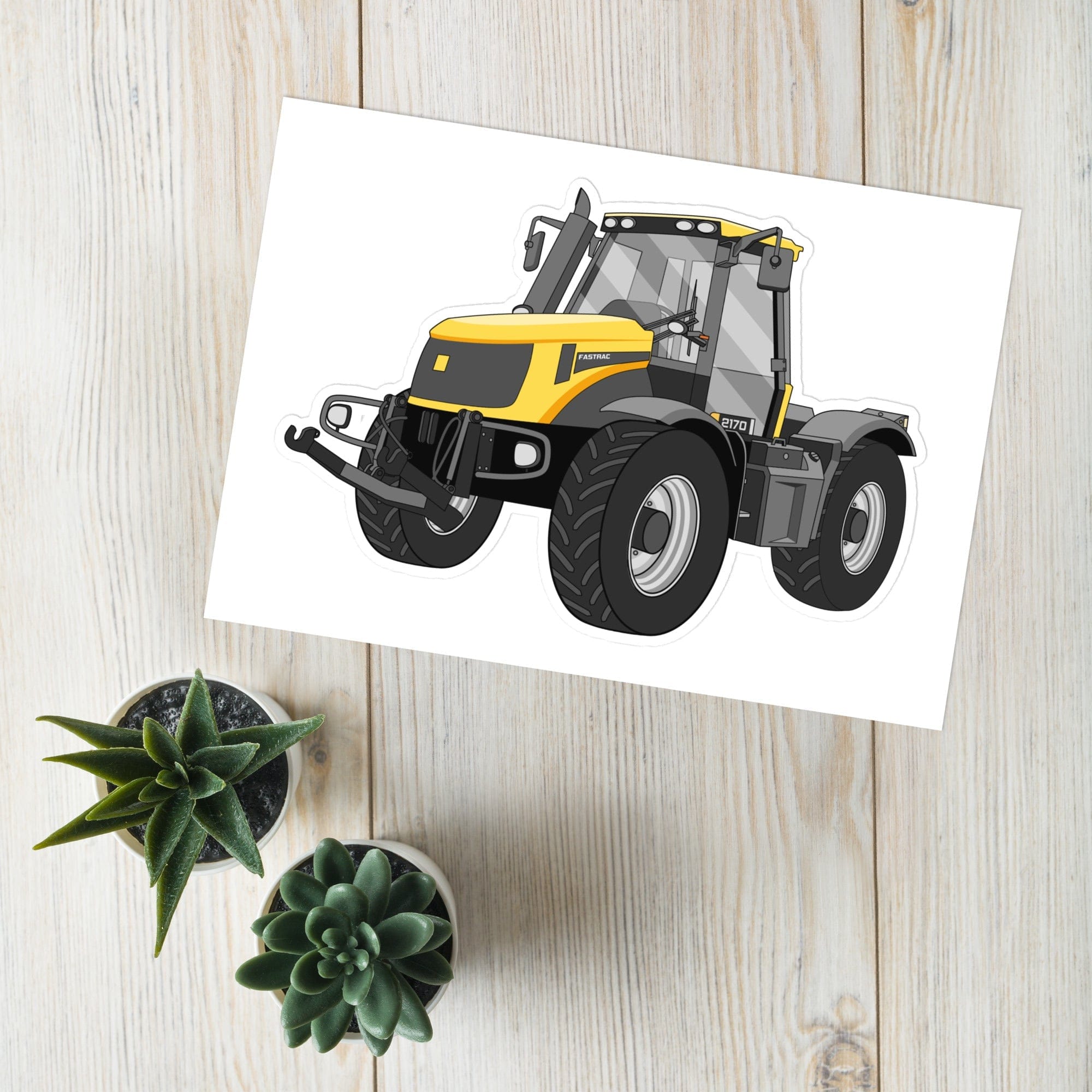 The Tractor Mugs Store JCB Fastrac 2170 | Sticker sheet Quality Farmers Merch
