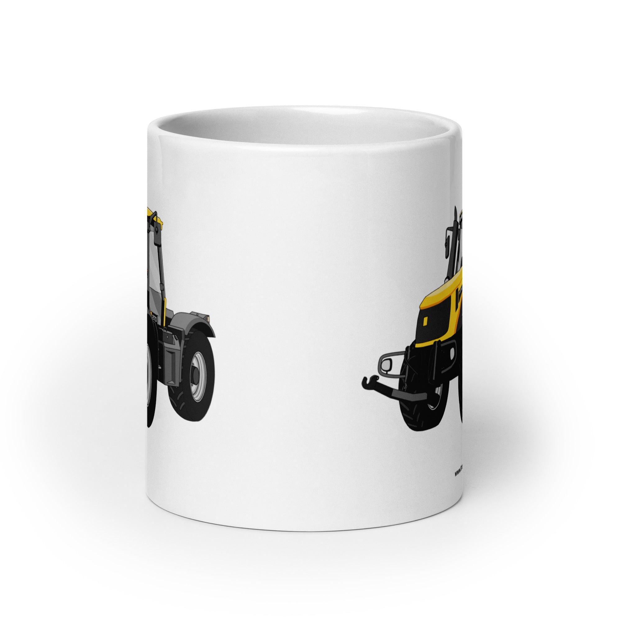 The Tractor Mugs Store JCB Fastrac 2170 | White glossy mug Quality Farmers Merch