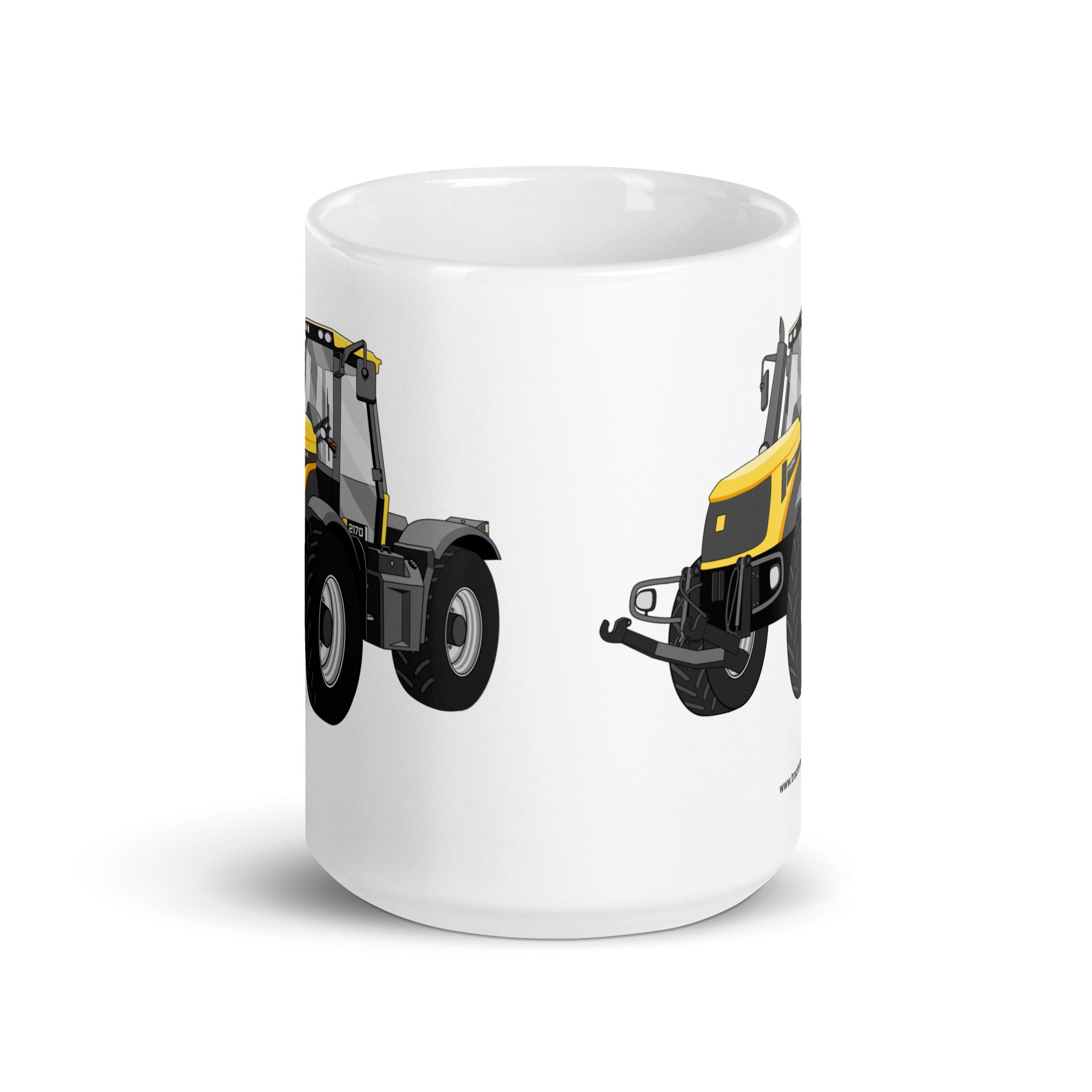 The Tractor Mugs Store JCB Fastrac 2170 | White glossy mug Quality Farmers Merch