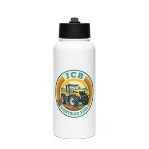The Tractor Mugs Store JCB Fastrac 3190 | Stainless Steel Water Bottle Quality Farmers Merch