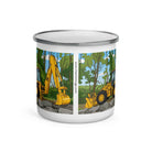 The Tractor Mugs Store JCB's Prototype 4CX Artic Backhoe | Enamel Mug Quality Farmers Merch