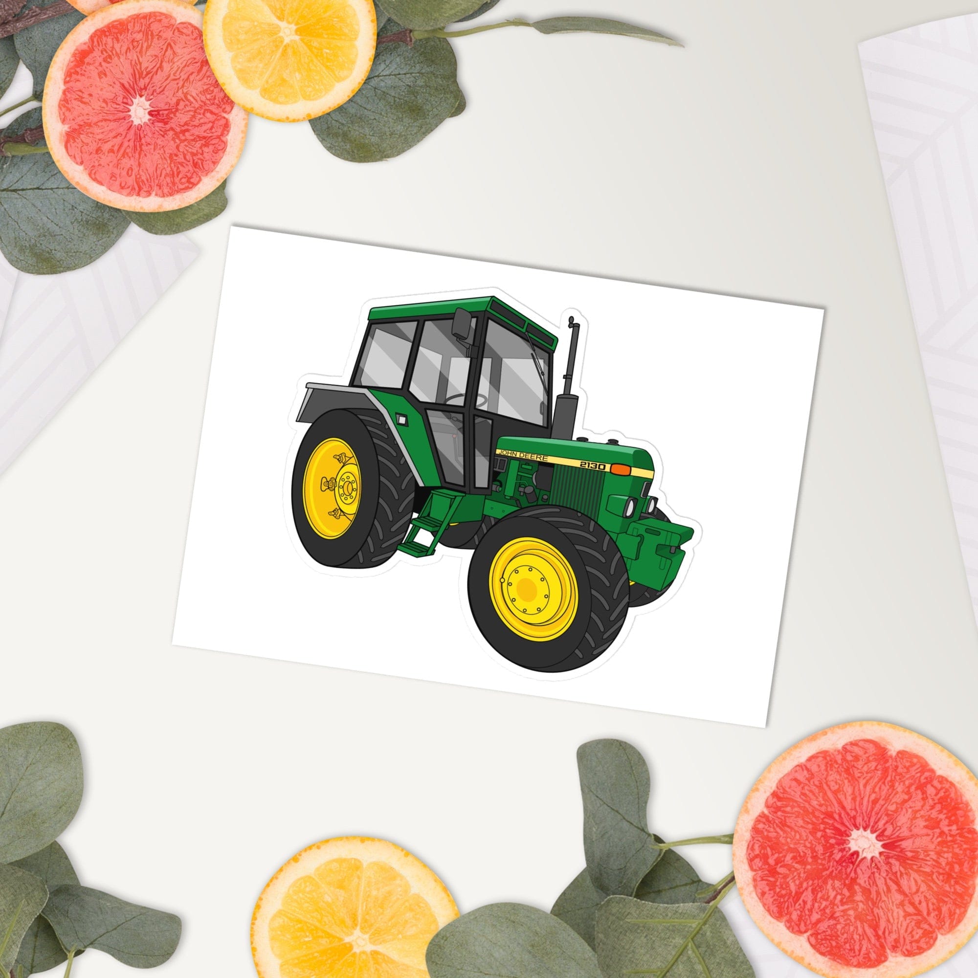 The Tractor Mugs Store John Deere 2130 | Sticker sheet Quality Farmers Merch