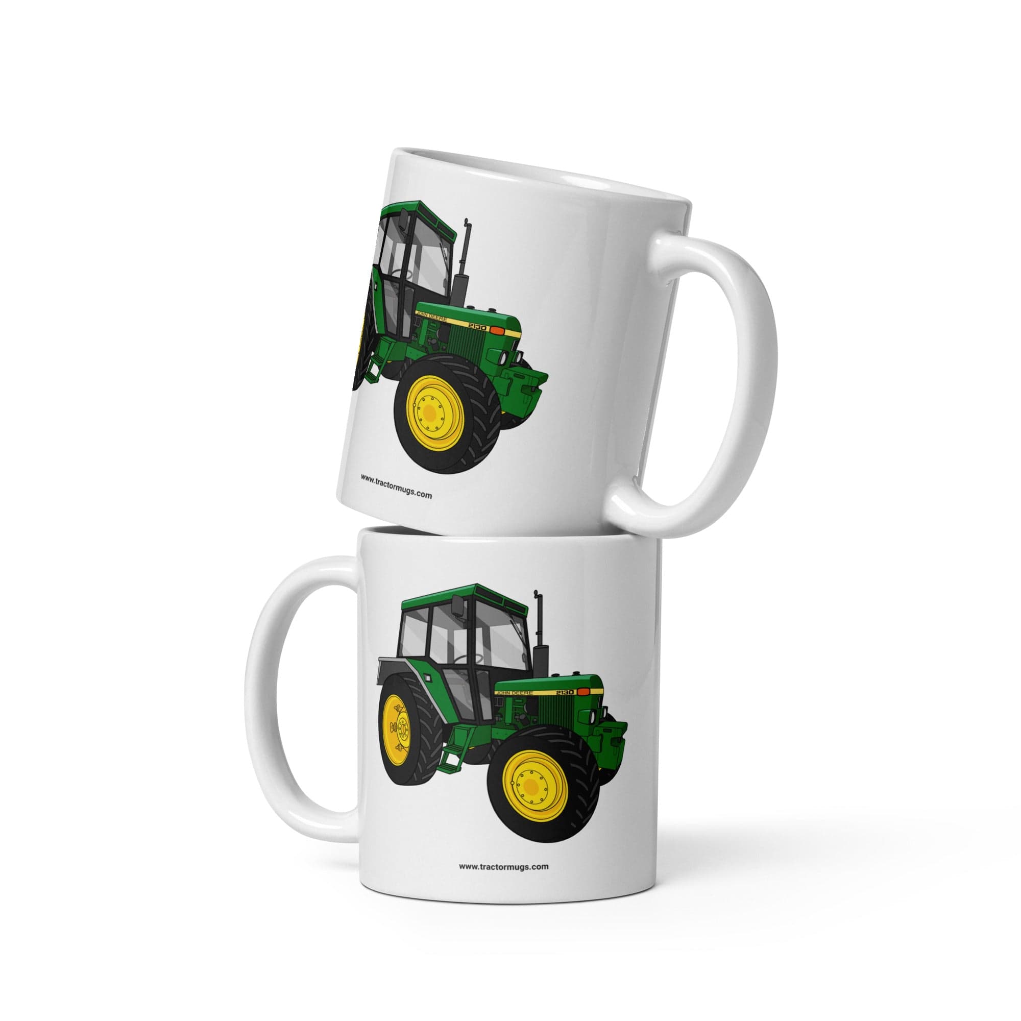 The Tractor Mugs Store John Deere 2130 | White glossy mug Quality Farmers Merch