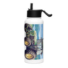 The Tractor Mugs Store John Deere 3050 | Splash Art Stainless steel water bottle with a straw lid Quality Farmers Merch